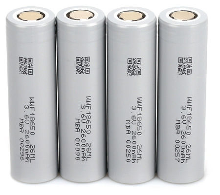 2600mAh Li-ion pin sục thủy tinh thể sạc 18650 Li-ion nhiệt độ thấp
