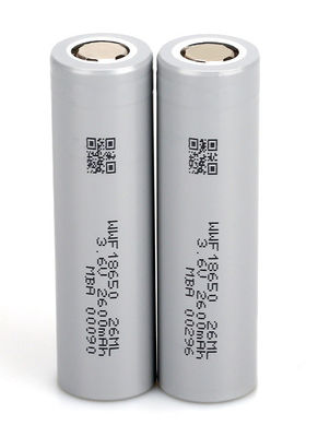 2600mAh Li-ion pin sục thủy tinh thể sạc 18650 Li-ion nhiệt độ thấp