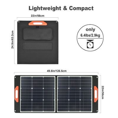 Phân tích quang điện mặt trời linh hoạt, gấp nhẹ 60W với Silicon đơn tinh thể