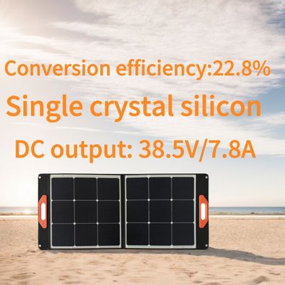 Du lịch ngoài trời thiết yếu 300W tấm pin mặt trời đơn tinh thể gấp để cung cấp điện