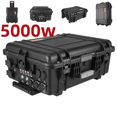 Trạm điện di động khẩn cấp 5000W với vật liệu vỏ hợp kim ABS và bộ sạc mặt trời