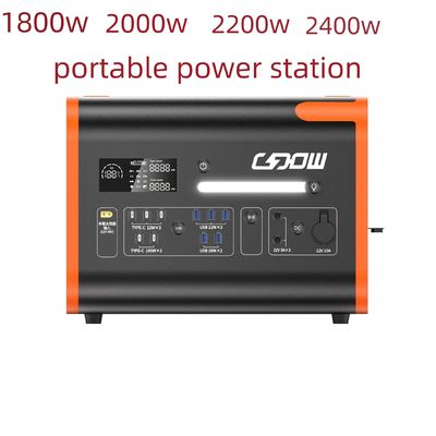 Sạc không dây 15W Phòng dự phòng khẩn cấp 2200W Lưu trữ năng lượng di động Sản xuất điện