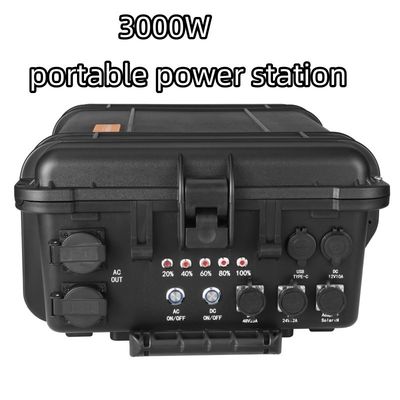 Nhà máy năng lượng mặt trời di động 3000W với pin LiFePO4 và thanh kéo
