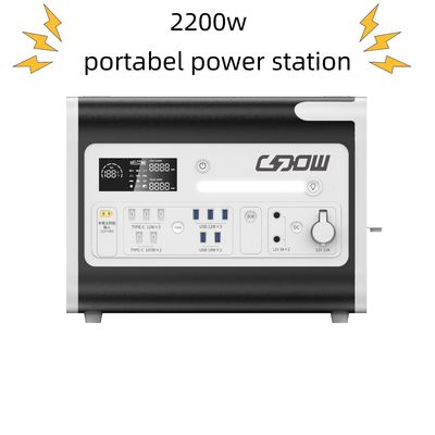 Trạm điện di động khẩn cấp với công suất danh nghĩa 2048wh và công suất năng lượng mặt trời