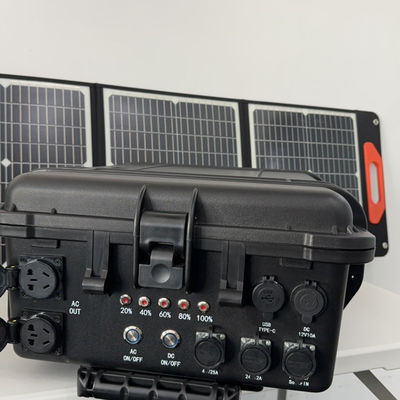 Nhà máy điện mặt trời sạc di động 4kw với tùy chỉnh và pin LiFePO4
