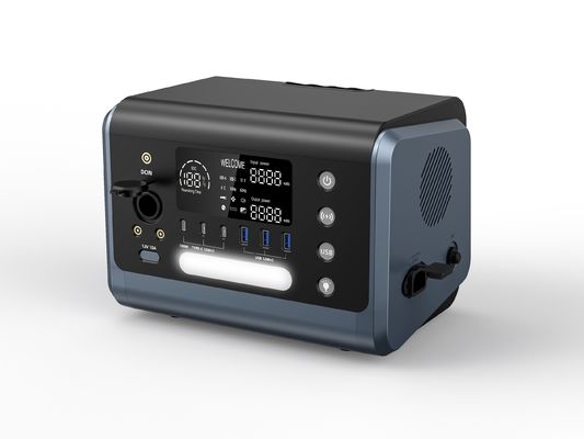HT06 Máy phát điện di động ngoài trời 600W Trạm năng lượng mặt trời Đèn di động với đầu ra AC công suất cao