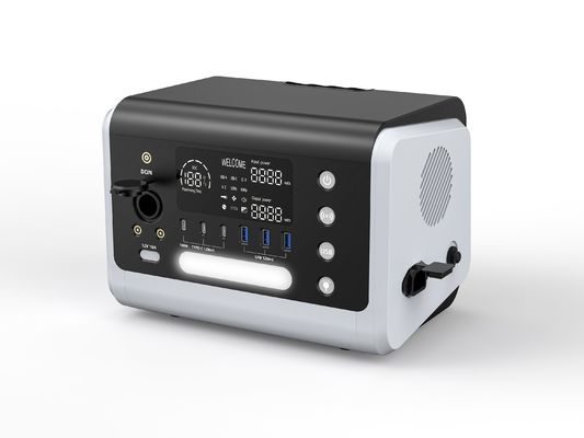 Trạm điện di động hệ thống năng lượng mặt trời 600W với bảo vệ an ninh và bộ sạc