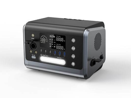 Trạm điện di động hệ thống năng lượng mặt trời 600W với bảo vệ an ninh và bộ sạc