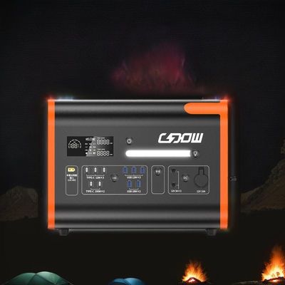 Trạm điện di động gấp 2000W Cung cấp năng lượng mặt trời với sạc không dây 15W