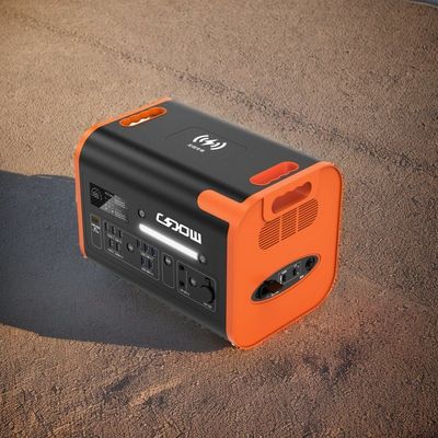 Sạc không dây 15W 1000W 2200W Trạm điện di động cho cắm trại khẩn cấp ngoài trời