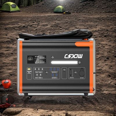 2048wh Trạm điện di động BMS bảo vệ 2200W hệ thống lưu trữ pin mặt trời