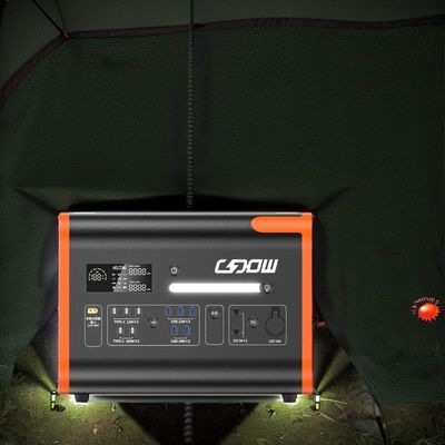 2048wh Trạm điện di động BMS bảo vệ 2200W hệ thống lưu trữ pin mặt trời