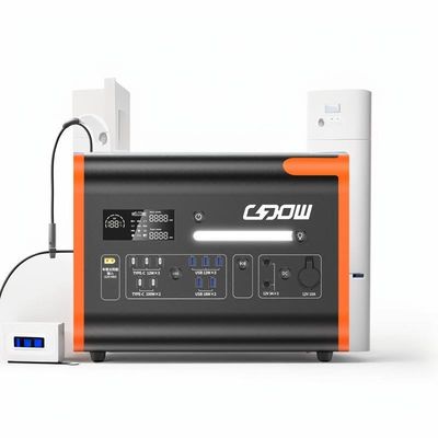 Đức 2000W 2048wh AC-DC Output Plug Điện thoại di động Động cơ điện Lithium Động cơ năng lượng mặt trời