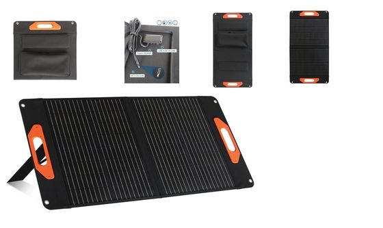 Bảng pin mặt trời tinh thể đơn màu đen 100W pin mặt trời tinh thể đơn Silicon