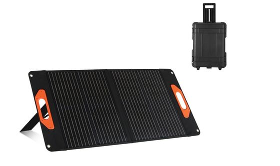 Bảng pin mặt trời tinh thể đơn màu đen 100W pin mặt trời tinh thể đơn Silicon