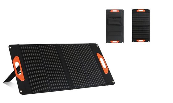 Nguồn cung cấp năng lượng Các tấm pin mặt trời gấp silicon đơn tinh thể cho RV cắm trại 60W 100W 200W