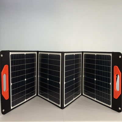 100W gấp đơn tinh thể Silicon tấm pin mặt trời màu đen CE chứng nhận giá nóng