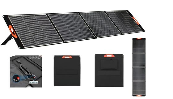 100W gấp đơn tinh thể Silicon tấm pin mặt trời màu đen CE chứng nhận giá nóng