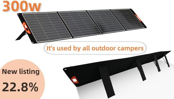 Black Power tấm pin mặt trời 400W Nhà ngoài trời tấm pin mặt trời gấp lên