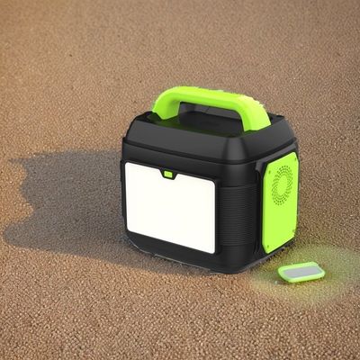 220V 600W 300W 2200W Trạm điện di động cho cắm trại với tấm pin mặt trời và đèn LED
