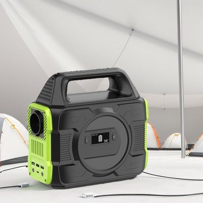 Năng lượng cao 300W Năng lượng mặt trời di động ngoài trời Trại RV Trạm điện tiết lộ 225 * 120 * 215mm
