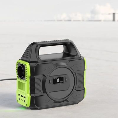 Năng lượng cao 300W Năng lượng mặt trời di động ngoài trời Trại RV Trạm điện tiết lộ 225 * 120 * 215mm