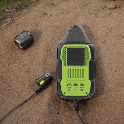 Trạm điện ngoài trời di động với màn hình tinh thể lỏng và đầu ra công suất cao 2200W