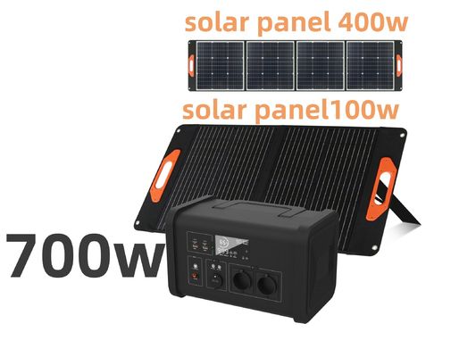 LiFePO4 Điện trong nhà Điện ngắt Nhà máy điện di động với 700W nguồn đầu ra AC và đèn LED