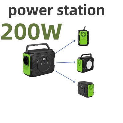 Máy phát năng lượng mặt trời 200W Lưu trữ năng lượng mặt trời Điện lực di động di động nóng cho RV ban công khẩn cấp