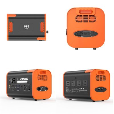 Màu cam Đen Máy phát điện mặt trời 2000W Với pin lưu trữ