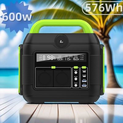 Trạm điện lithium di động 600W tái chế để sạc máy bay không người lái Máy tính xách tay Điện thoại di động