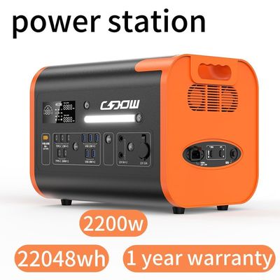 2200W Lifepo4 Nhà máy điện di động 2048wh LiFePO4 Máy phát năng lượng mặt trời
