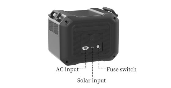 3600W Đường sóng sinus tinh khiết Trạm điện di động LiFePO4 Lưu trữ năng lượng mặt trời BMS Cung cấp pin