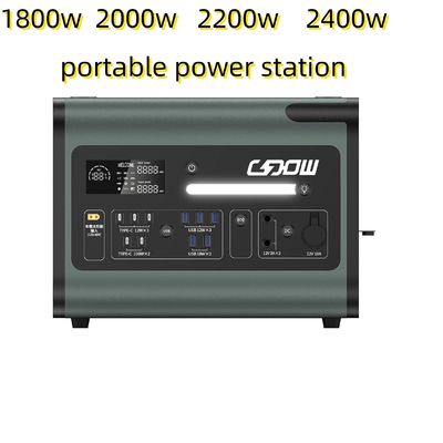 Trạm điện mặt trời 220V AC Output Điện tích di động Điện lực đen Tần số phát ra 50/60Hz