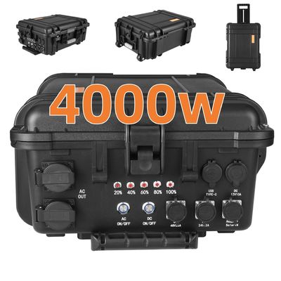 Nhà máy năng lượng mặt trời di động 4000W Power Pull Rod với pin lithium công suất lớn