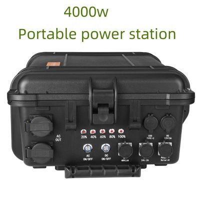 Nhà máy điện di động đa chức năng công suất lớn LiFePO4 220V 4000W cho trường hợp khẩn cấp