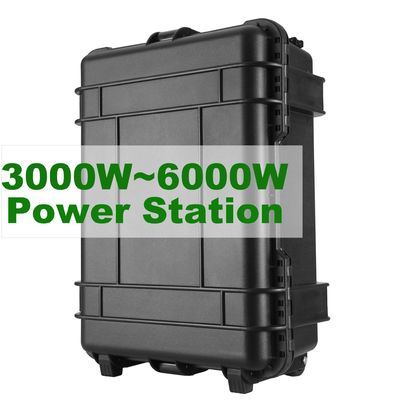 Chế độ vận chuyển Cây kéo di động với xe đạp 3000W LiFePO4 pin BMS Nhà máy điện mặt trời