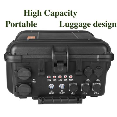 LiFePO4 Trạm điện di động 3000wac / DC Inverter loại cho nhu cầu sạc ngoài trời