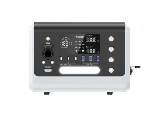 Trạm pin lưu trữ năng lượng mặt trời di động nhỏ 600W với đầu ra DC 12V/10A HT06