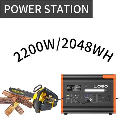 Máy phát điện di động 1500W Nhà máy điện mặt trời sạc nhanh nguồn điện không bị gián đoạn