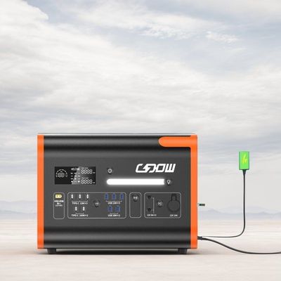 Máy phát pin lithium mini USB và loại C 2000W cho nhà / ngoài trời / cắm trại / khẩn cấp