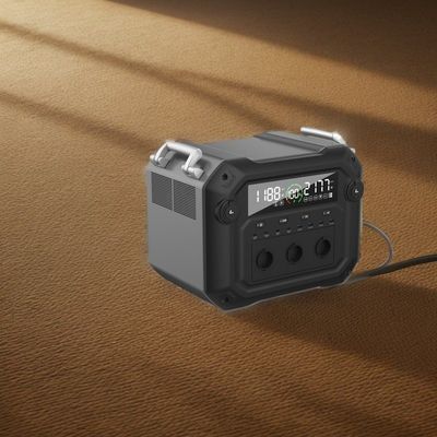 Điện năng xuất AC 2500W 2340wh Nhà máy điện ngoài trời di động Lưu trữ năng lượng mặt trời ion