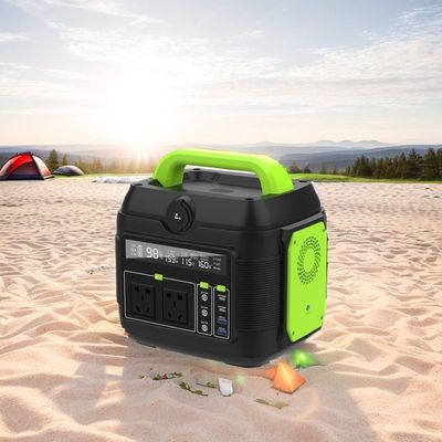 Cung cấp điện di động khẩn cấp 600W với ngân hàng pin 300W 200W và màn hình tinh thể lỏng