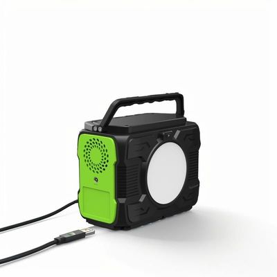Trạm điện lưu trữ năng lượng ngoài trời 200W với thiết kế đèn pha 100W và đầu ra DC1 2