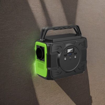 Trạm điện lưu trữ năng lượng ngoài trời 200W với thiết kế đèn pha 100W và đầu ra DC1 2