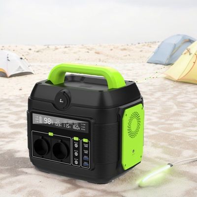 Trạm điện lưu trữ năng lượng ngoài trời 600W với MPPT và hiển thị tinh thể lỏng