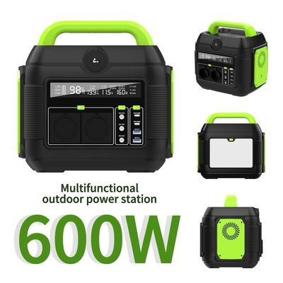 Trạm điện điện pin năng lượng mặt trời di động 600W để lưu trữ năng lượng tại nhà ở Bắc Mỹ