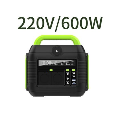 Pin tháo rời 600W Lithium 110V 220V Cắm trại Mini Portable AC Outlets Power Bank