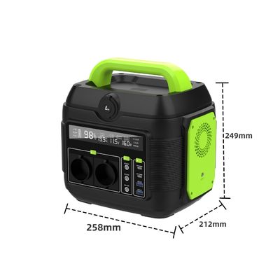 Un AC Socket 600W Đèn sạc lại Trạm điện di động di động Máy phát năng lượng mặt trời