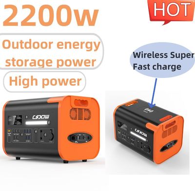 Un38.3/Msos xác thực 2200W Trạm sạc di động 220V Máy phát năng lượng mặt trời cho văn phòng